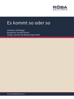 cover image of Es kommt so oder so